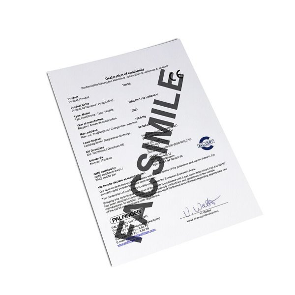 Certificato di Conformità CE MBB