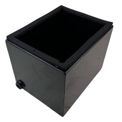 Oil tank 3 drain plugs per side H= 215 mm in metal (with gasket and cap)