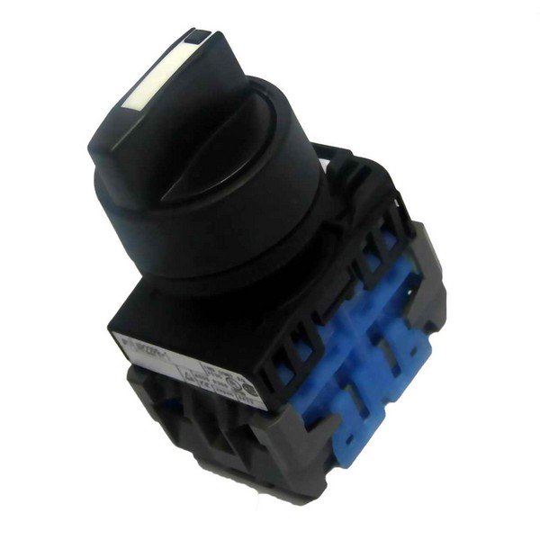 3-position center return selector with 2 NO contacts by Altimani