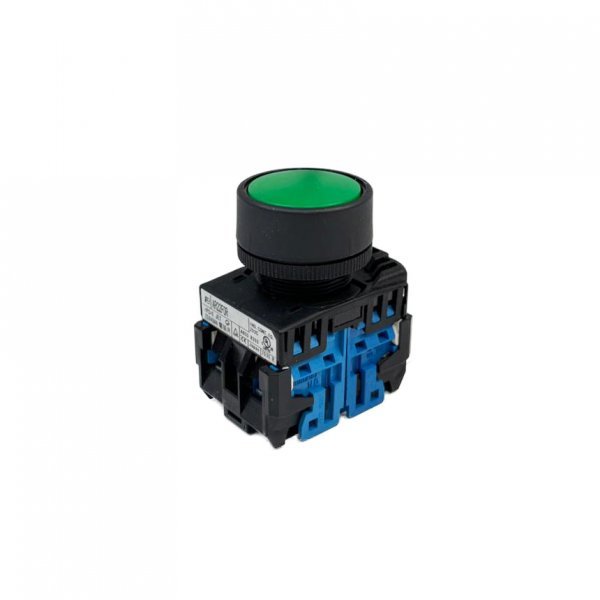 Green button with two NO + NO Altimani contacts