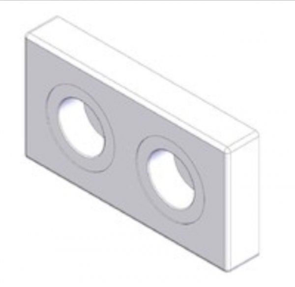 Piastra di scorrimento 125 mm SO10 Dhollandia