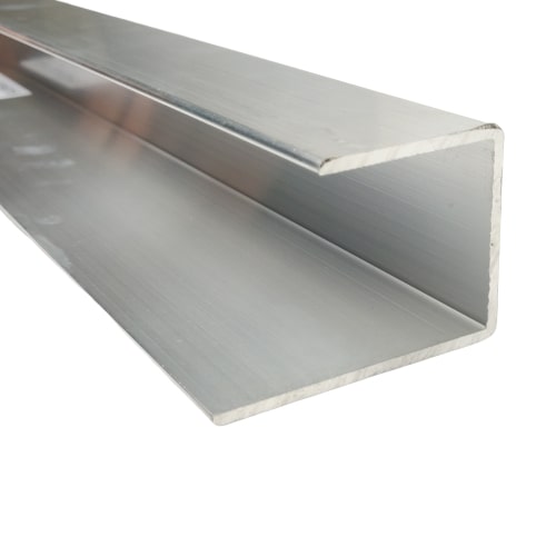 Profilo laterale a "C" per piattaforme spessore 40 mm L- 2 mt Anteo