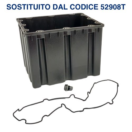 Serbatoio olio in plastica a 3 sgoli per lato H- 215 mm (con guarnizione e tappo) Dautel SOSTITUITO dal 52908T